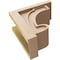 Ekena Millwork 8"W x 16"D x 16"H Classic Alma Rough Cedar Woodgrain TimberThane Corbel, Primed Tan CORUR08X16X16ALMRCPR - alternate 5